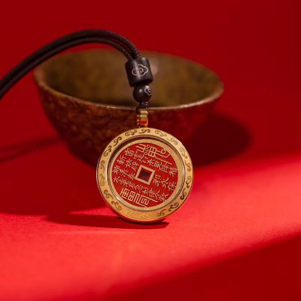 Brass  Cinnabar Mountain Ghost Spends Money Gossip Copper Coins , cinnabar copper coins - Image 4